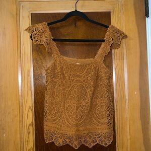 Sezane Rust Women's Tank Top